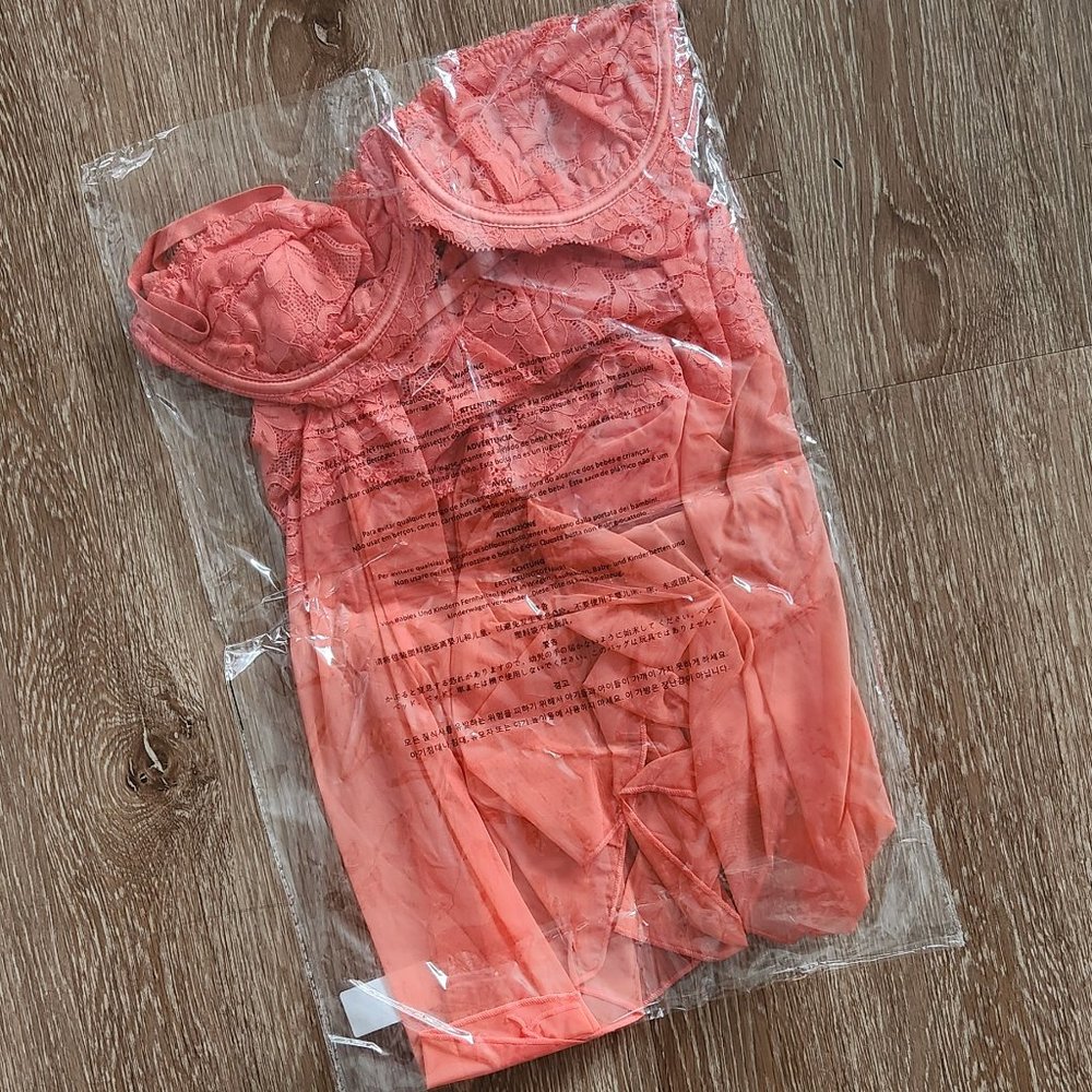 Georgia Peach Babydoll Set